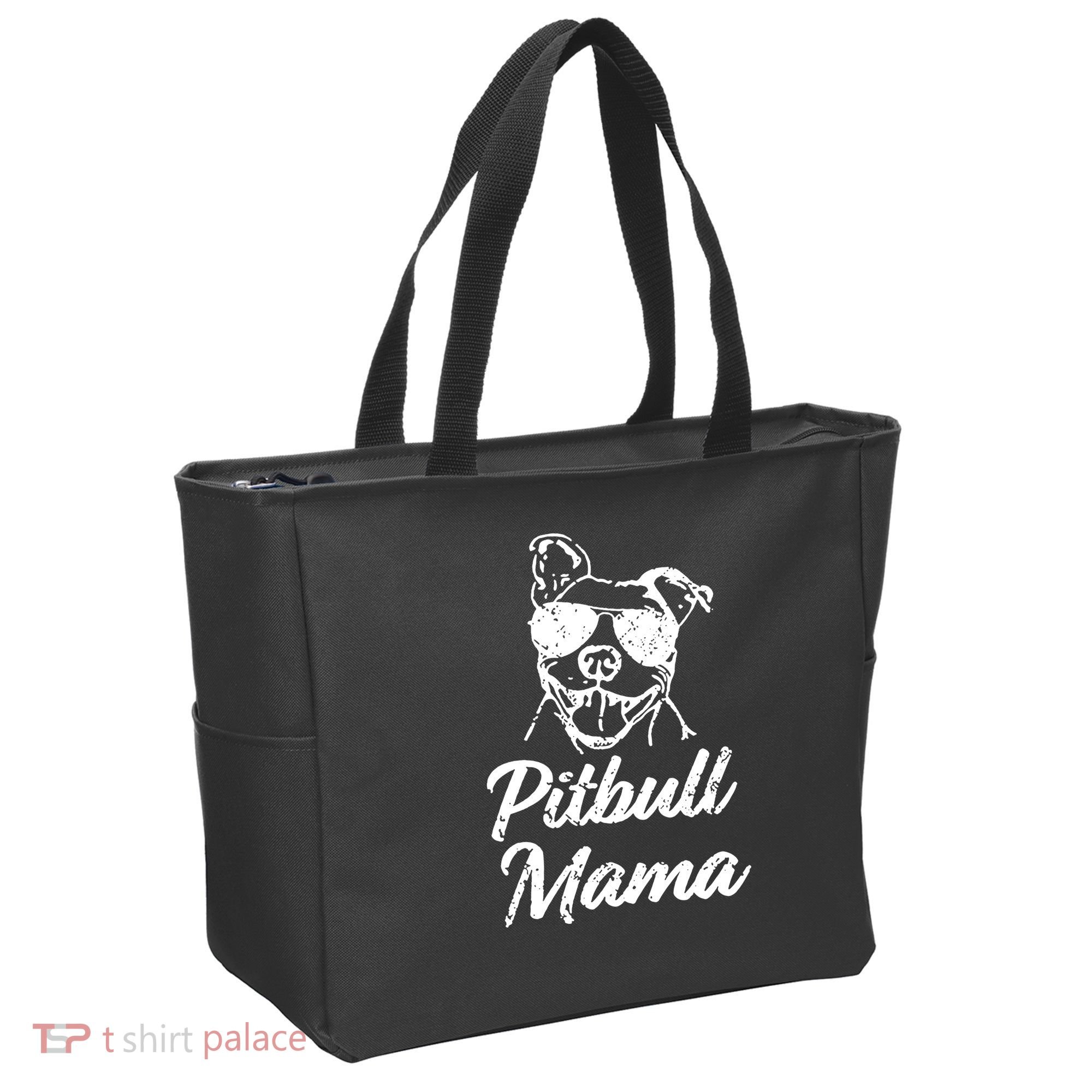 Pitbull Mom Tote Bag