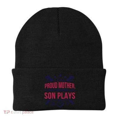 Proud Mother Pray Before Son Plays Baseball Beanie