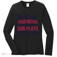 Proud Mother Pray Before Son Plays Baseball Women's Long Sleeve Shirt thumb 0