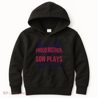 Proud Mother Pray Before Son Plays Baseball Kids Hoodie thumb 0