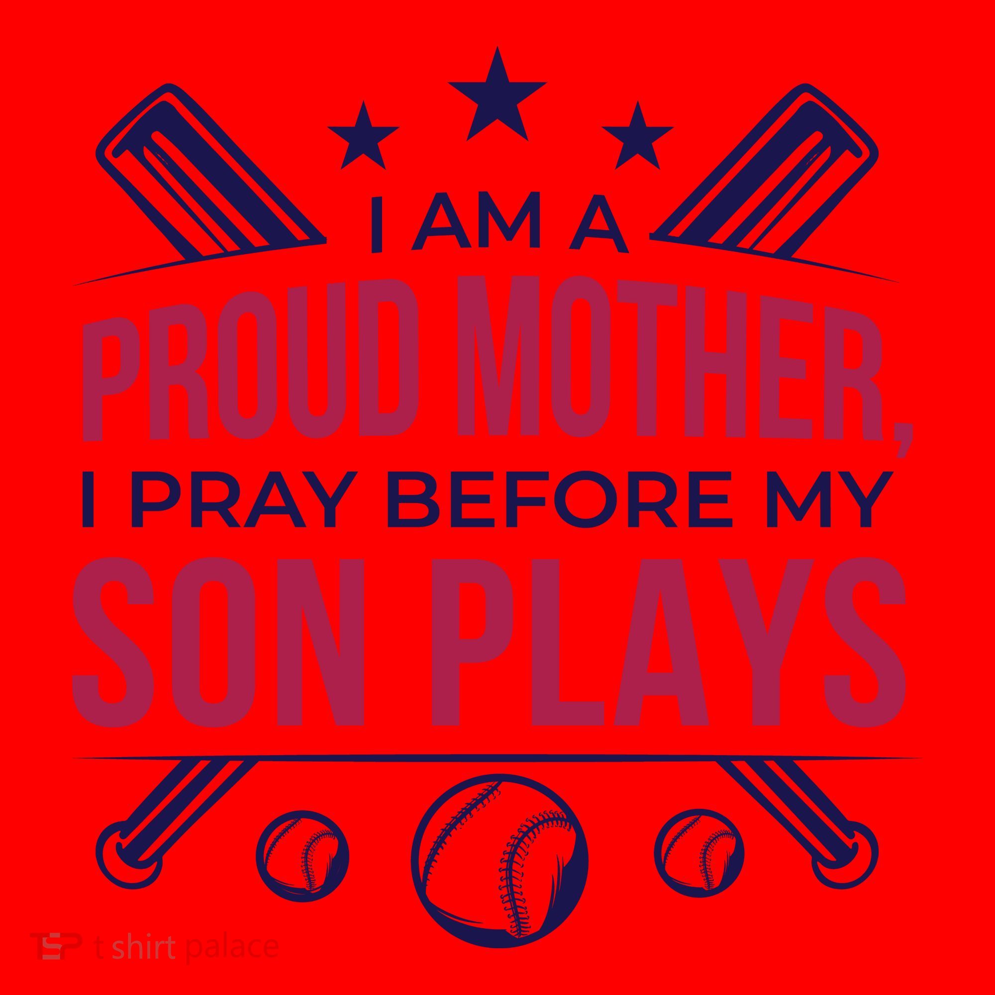 Proud Mother Pray Before Son Plays Baseball Santa Hat