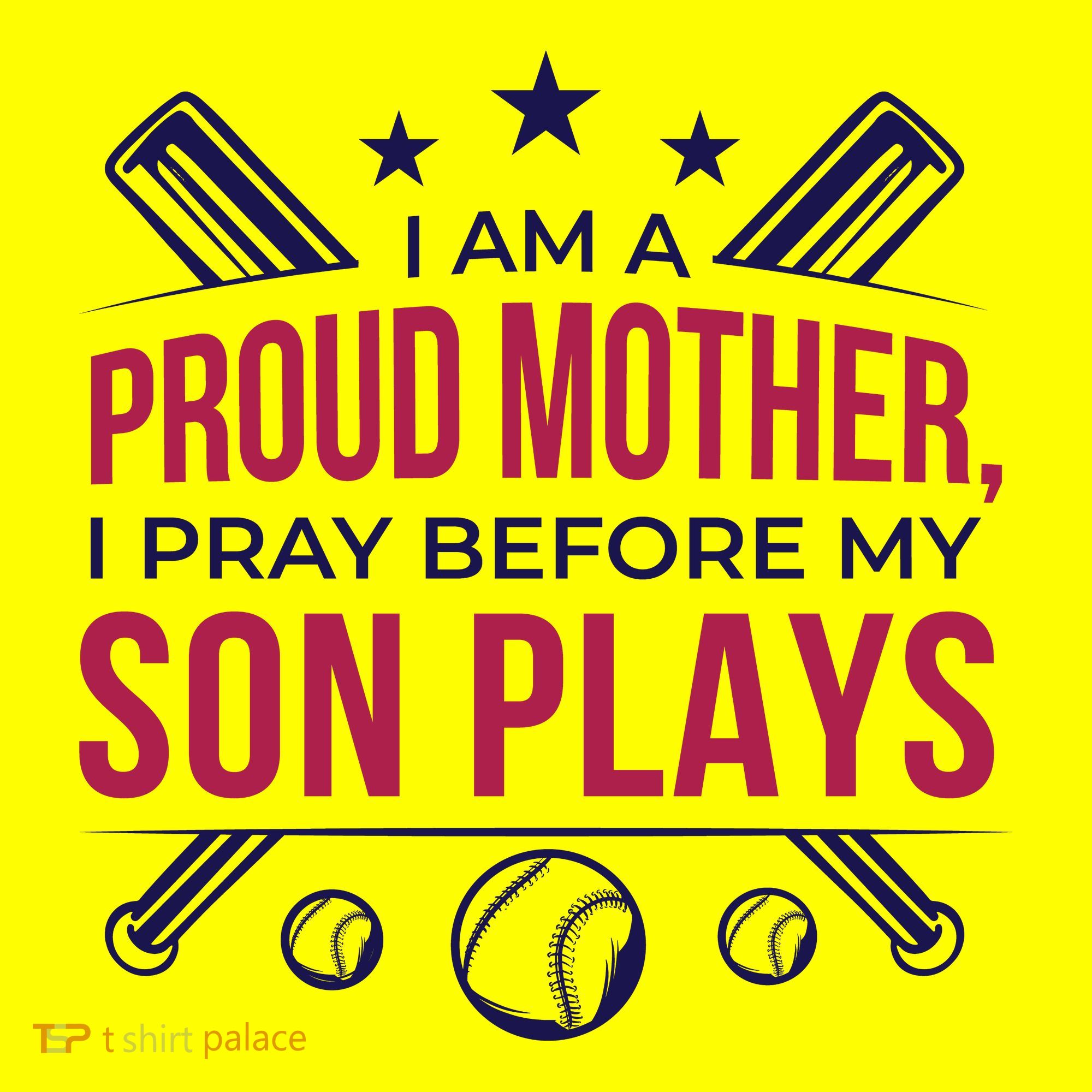 Proud Mother Pray Before Son Plays Baseball Baby Bodysuit