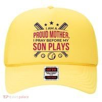 Proud Mother Pray Before Son Plays Baseball Hat thumb 0