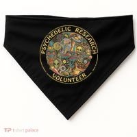 Psychedelic Mushroom Psychedelic Research Volunteer USA-Made Doggie Bandana thumb 0