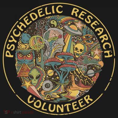 Psychedelic Mushroom Psychedelic Research Volunteer Drawstring Bag