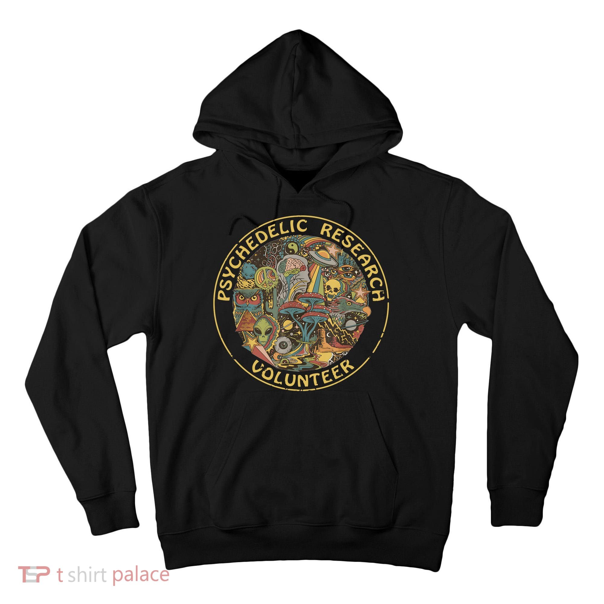 Psychedelic Mushroom Psychedelic Research Volunteer Tall Hoodie