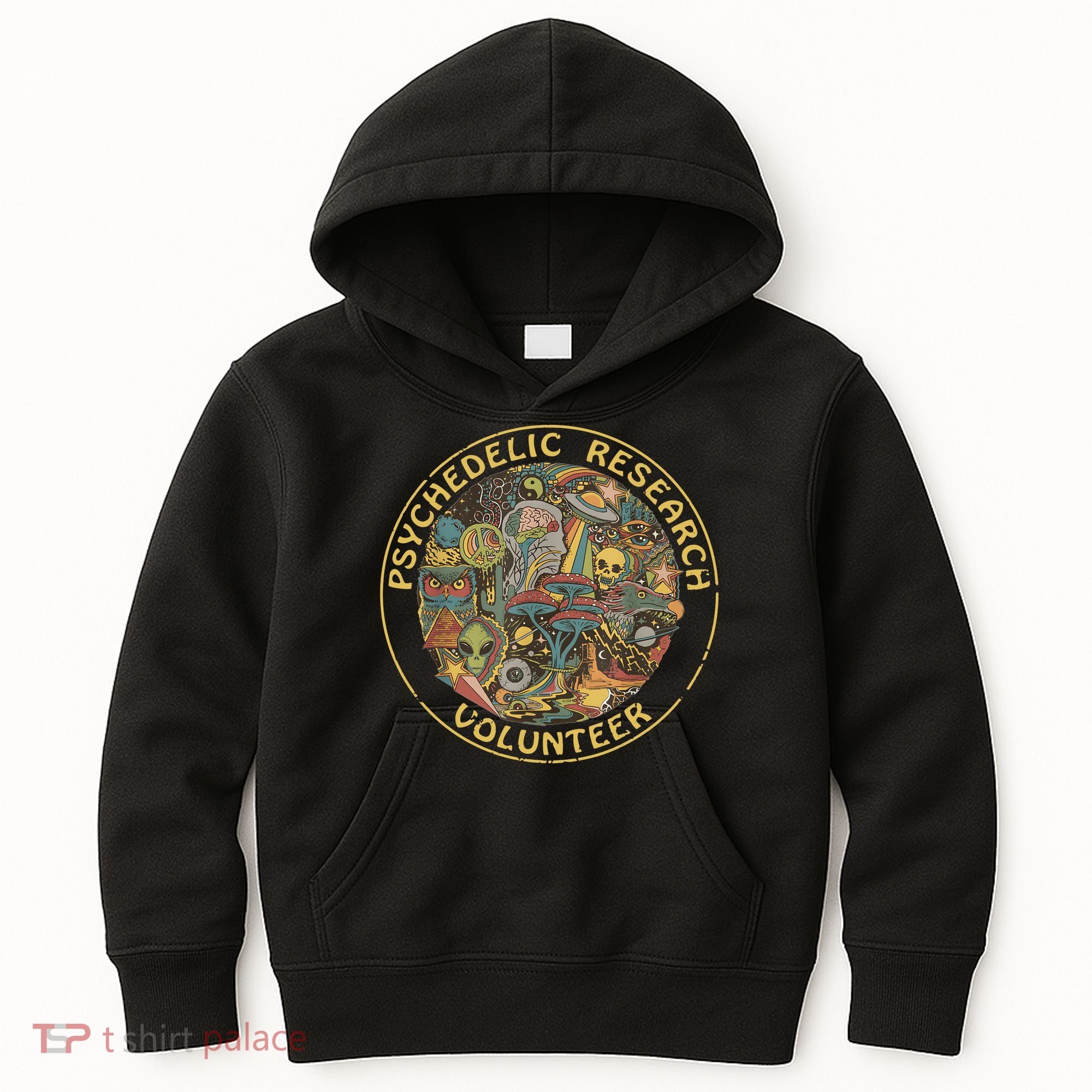 Psychedelic Mushroom Psychedelic Research Volunteer Kids Hoodie