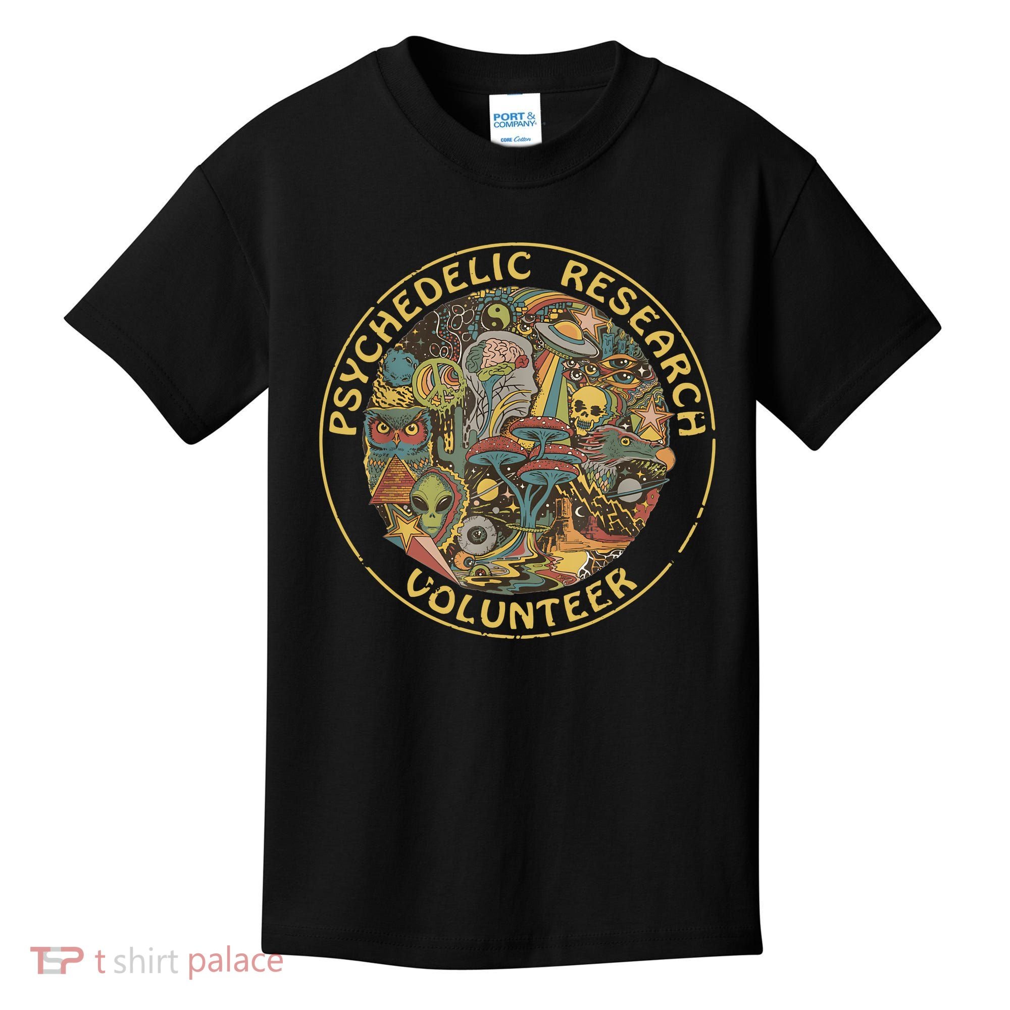 Psychedelic Mushroom Psychedelic Research Volunteer Kids T-Shirt