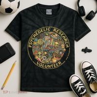 Psychedelic Mushroom Psychedelic Research Volunteer Kids Tie-Dye T-Shirt thumb 2