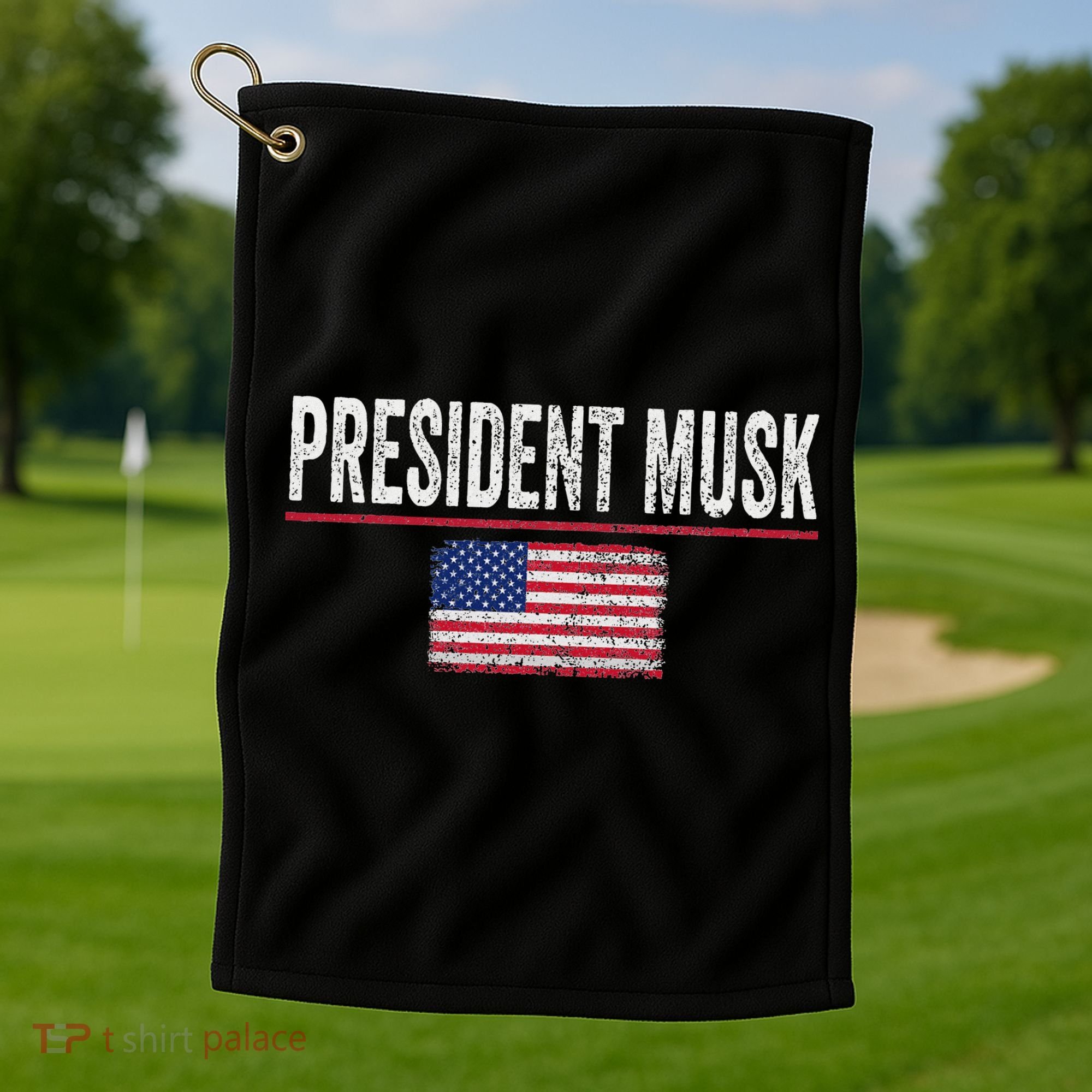 President Musk Golf Towel
