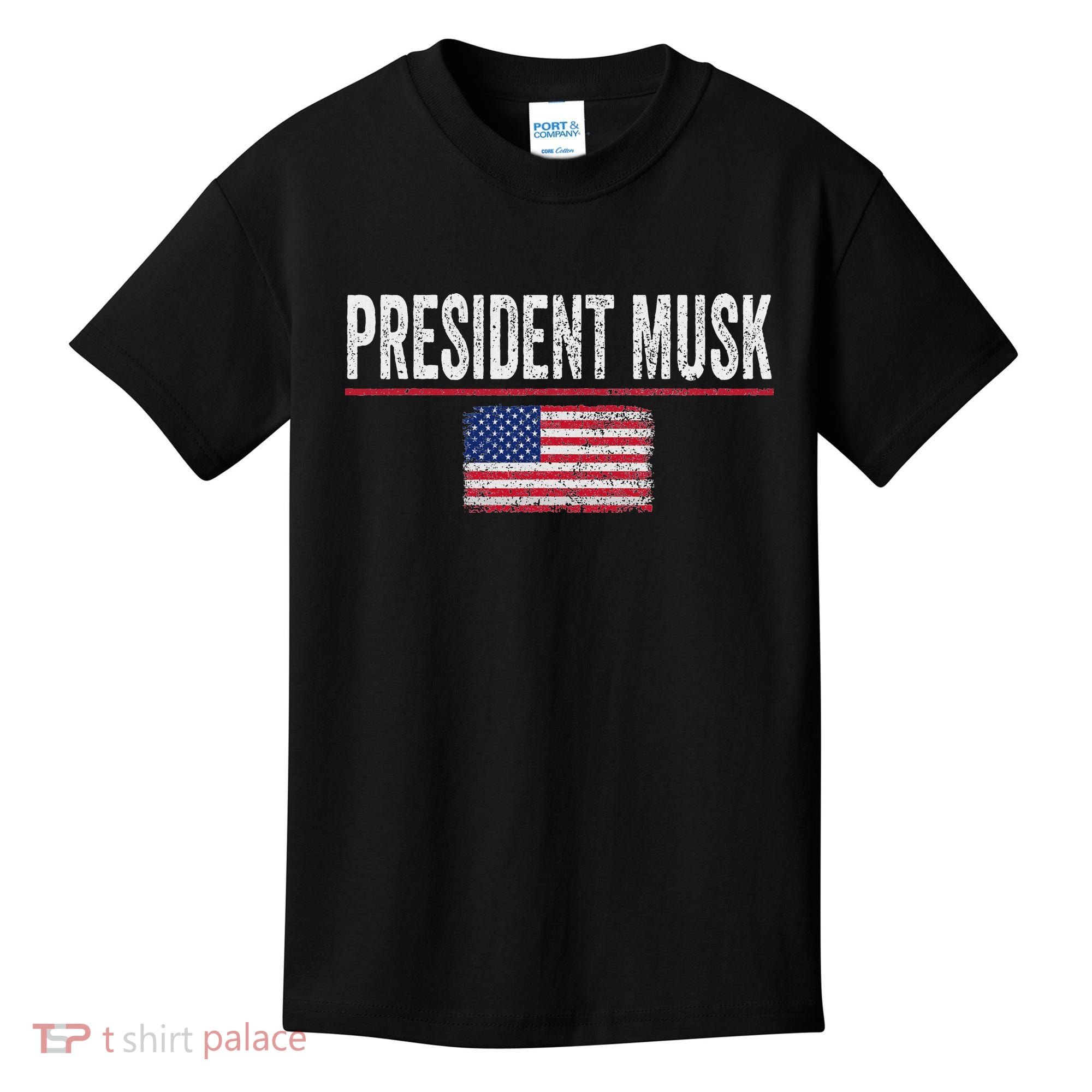 President Musk Kids T-Shirt