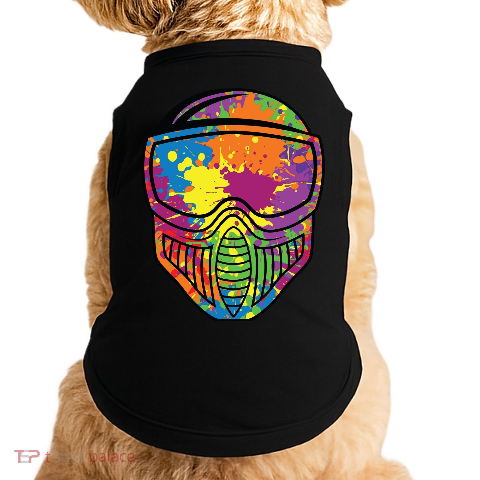 Paintball Mask Paint Shooting Paintballer Air Gun Doggie Tank