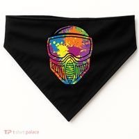 Paintball Mask Paint Shooting Paintballer Air Gun USA-Made Doggie Bandana thumb 0