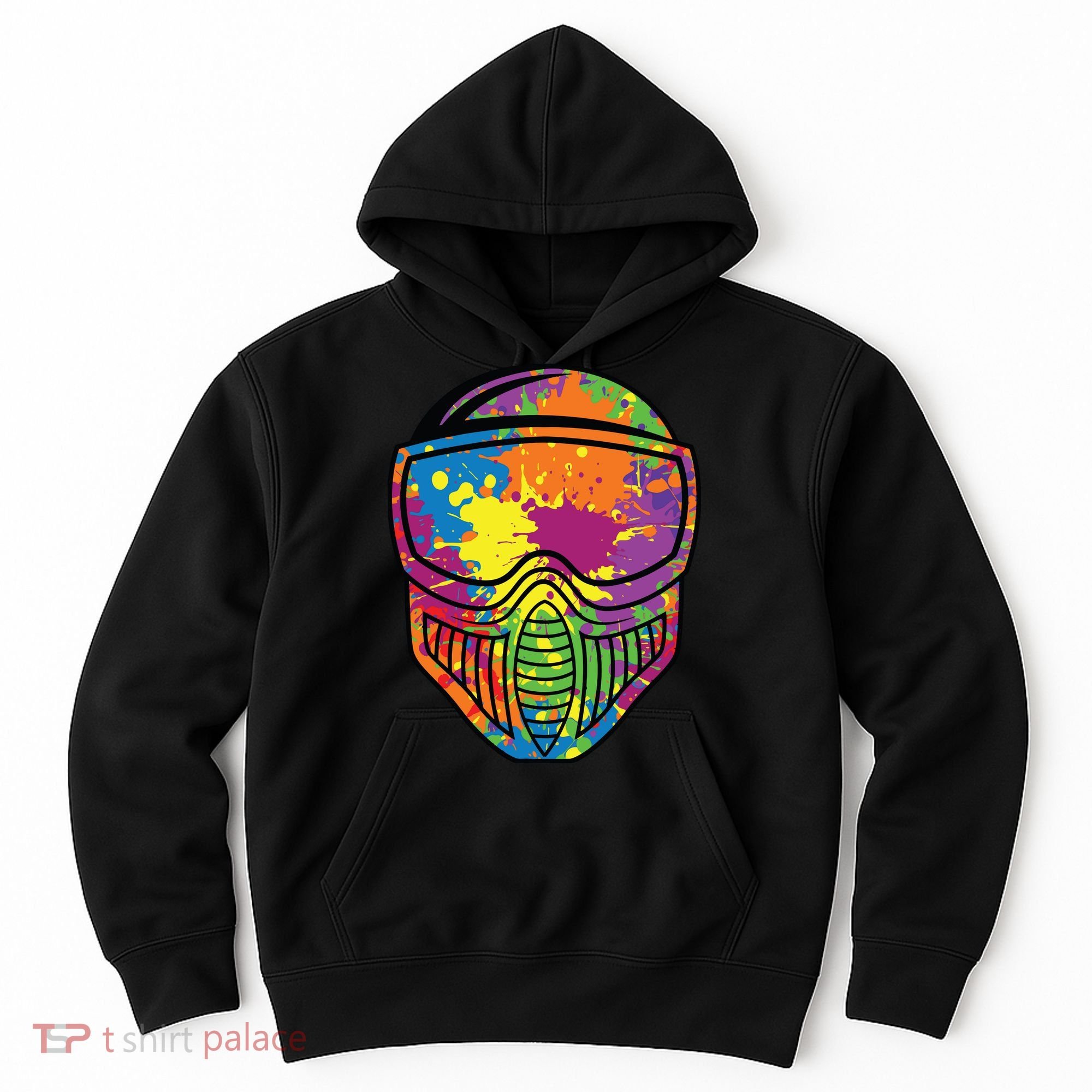 Paintball Mask Paint Shooting Paintballer Air Gun Hoodie