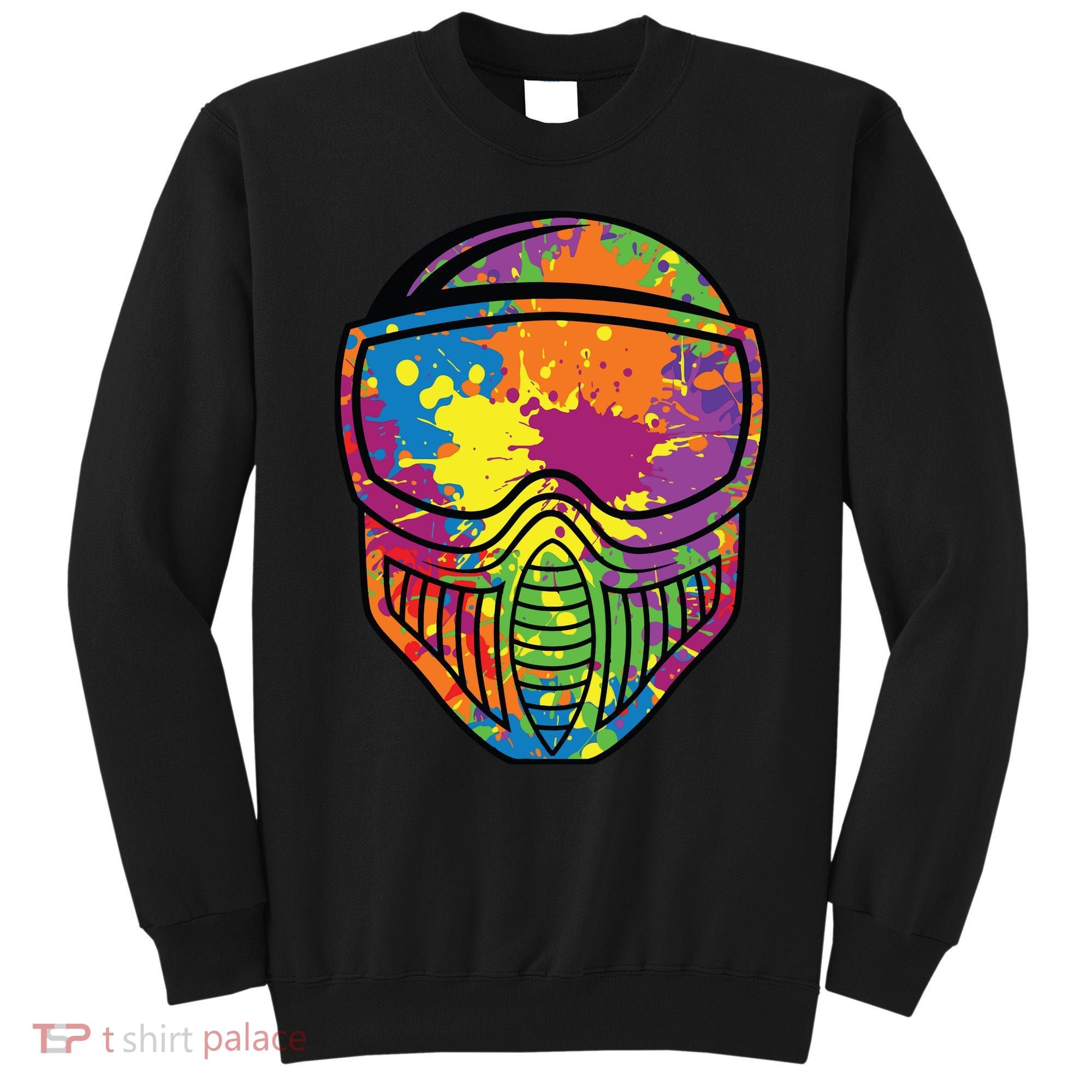 Paintball Mask Paint Shooting Paintballer Air Gun Sweatshirt