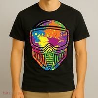 Paintball Mask Paint Shooting Paintballer Air Gun T-Shirt thumb 3