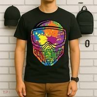 Paintball Mask Paint Shooting Paintballer Air Gun T-Shirt thumb 6