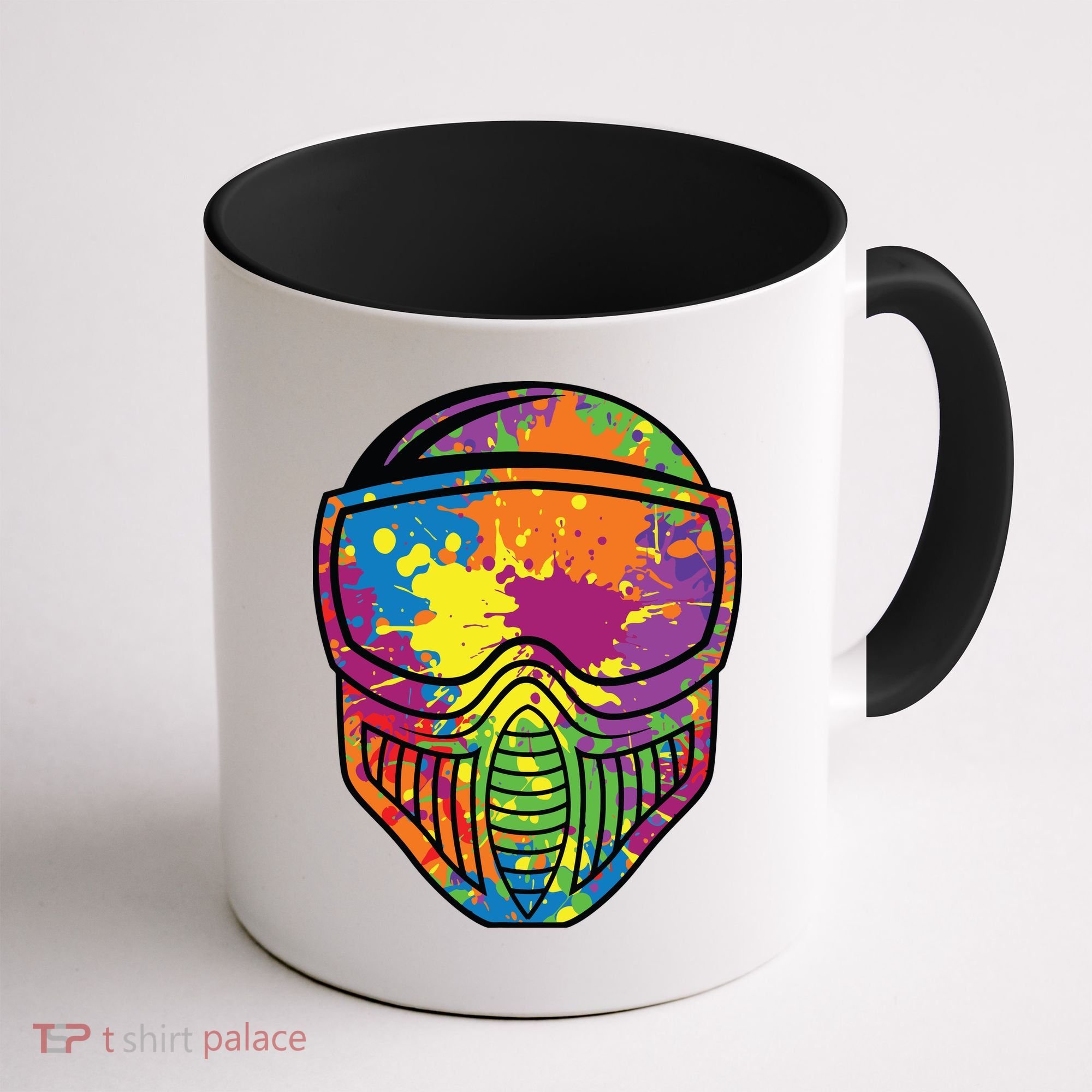 Paintball Mask Paint Shooting Paintballer Air Gun Coffee Mug