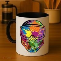 Paintball Mask Paint Shooting Paintballer Air Gun Coffee Mug thumb 4