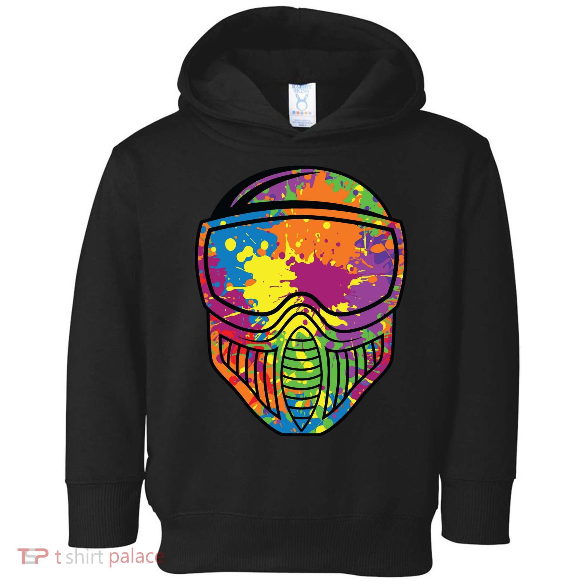 Paintball Mask Paint Shooting Paintballer Air Gun Toddler Hoodie