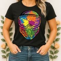 Paintball Mask Paint Shooting Paintballer Air Gun Women's T-Shirt thumb 2
