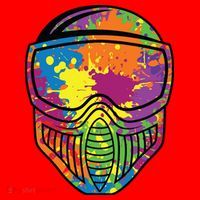 Paintball Mask Paint Shooting Paintballer Air Gun Santa Hat thumb 1