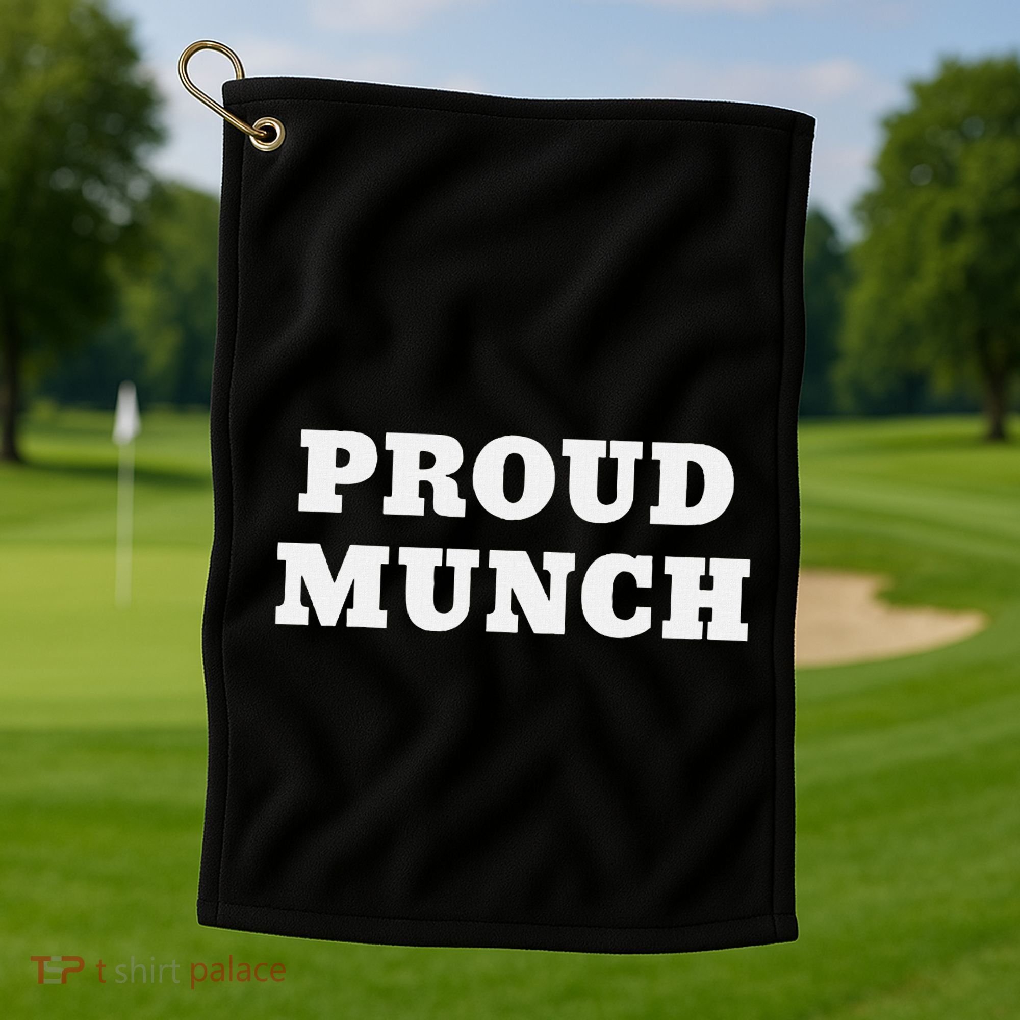 Proud Munch Golf Towel