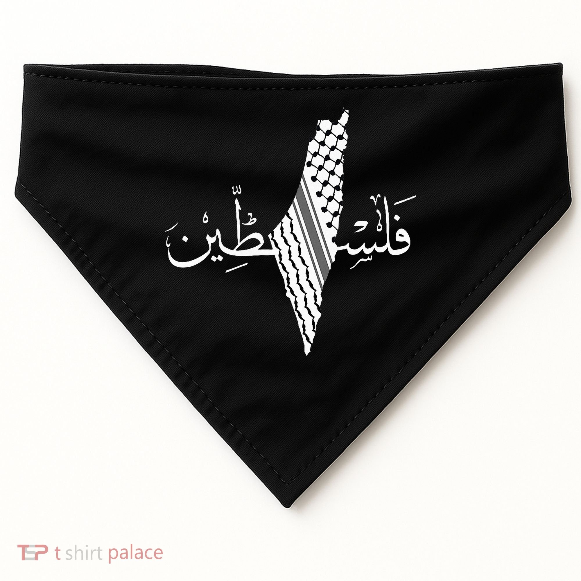 Palestine Map Palestinian Free Palestine USA-Made Doggie Bandana