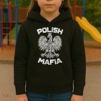 Polish Mafia Poland Polish Eagle Polska Dyngus Day Gift Kids Hoodie thumb 3