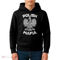 Polish Mafia Poland Polish Eagle Polska Dyngus Day Gift Kids Hoodie thumb 4