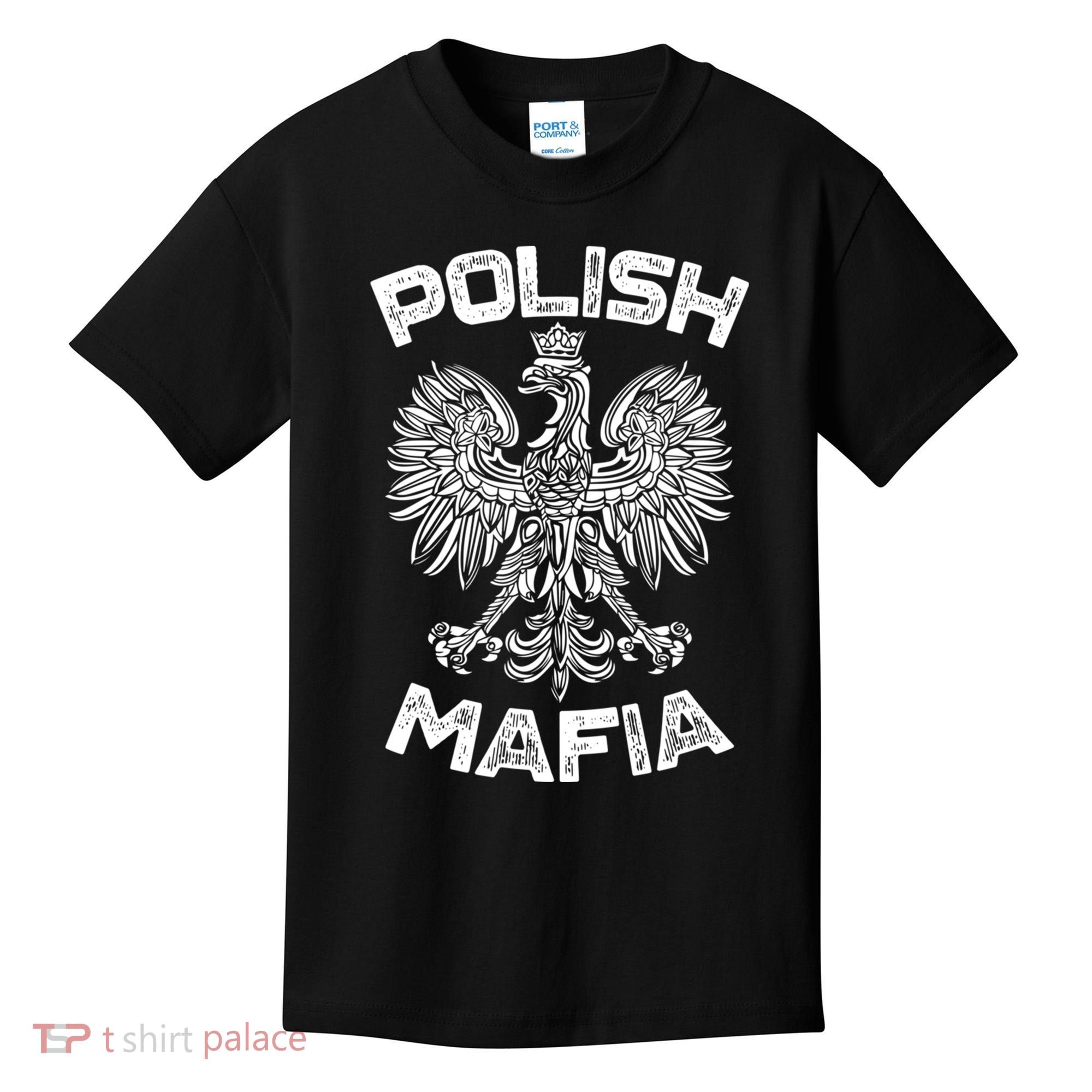 Polish Mafia Poland Polish Eagle Polska Dyngus Day Gift Kids T-Shirt