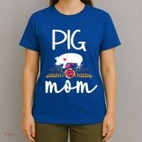 Pig Mom Proud Pig Farmer Pig Owner Pig Mother Gift T-Shirt thumb 4