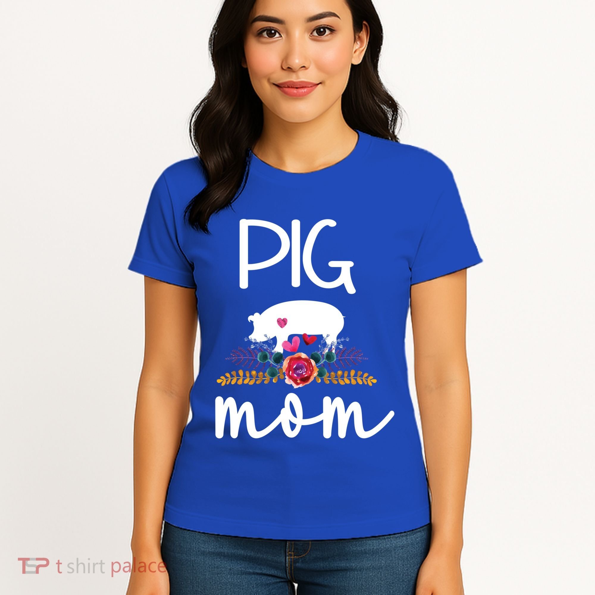 Pig Mom Proud Pig Farmer Pig Owner Pig Mother Gift Women's T-Shirt