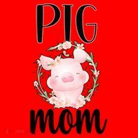 Pig Mom Proud Pig Farmer Pig Owner Pig Mother Gift Santa Hat thumb 1