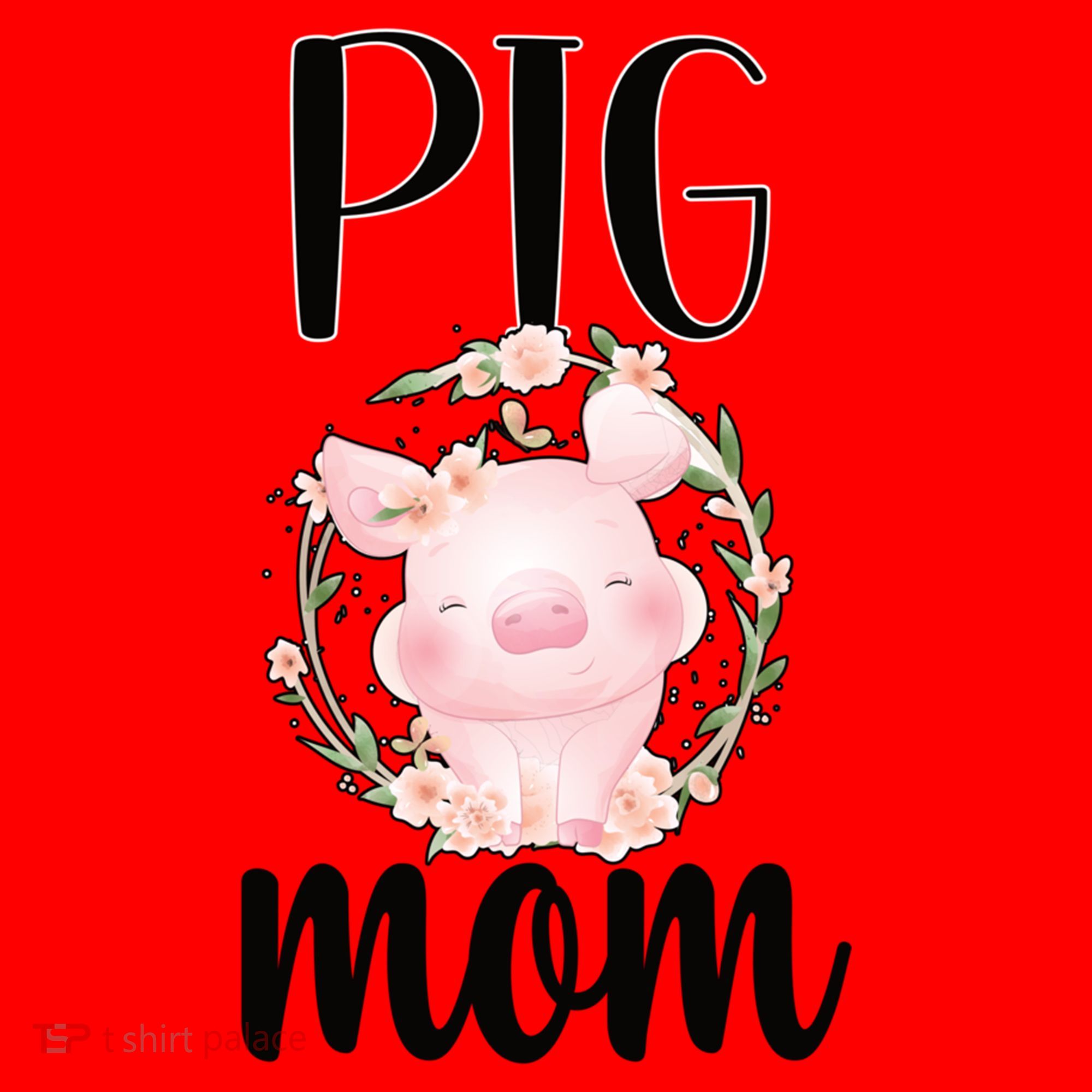 Pig Mom Proud Pig Farmer Pig Owner Pig Mother Gift Santa Hat