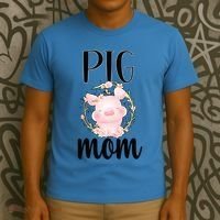 Pig Mom Proud Pig Farmer Pig Owner Pig Mother Gift T-Shirt thumb 3