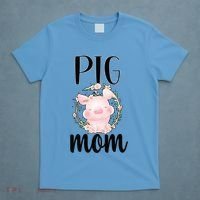 Pig Mom Proud Pig Farmer Pig Owner Pig Mother Gift T-Shirt thumb 4