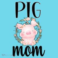 Pig Mom Proud Pig Farmer Pig Owner Pig Mother Gift T-Shirt thumb 6