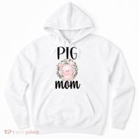 Pig Mom Proud Pig Farmer Pig Owner Pig Mother Gift Hoodie thumb 0