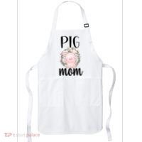 Pig Mom Proud Pig Farmer Pig Owner Pig Mother Gift Apron thumb 0