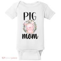 Pig Mom Proud Pig Farmer Pig Owner Pig Mother Gift Baby Bodysuit thumb 0
