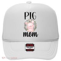 Pig Mom Proud Pig Farmer Pig Owner Pig Mother Gift Hat thumb 0