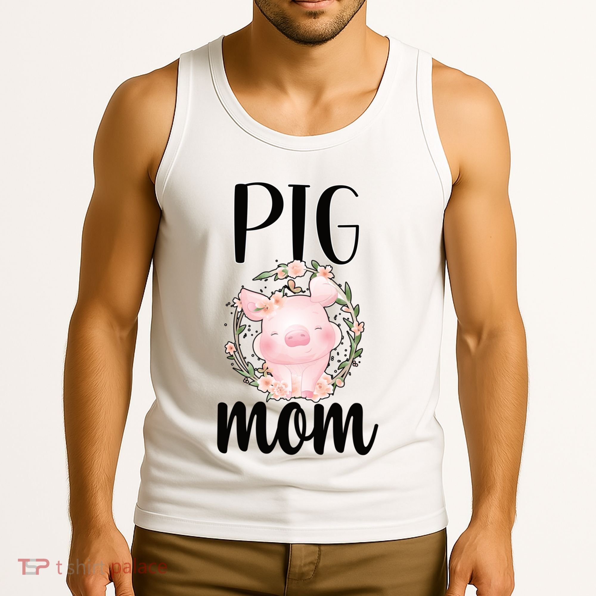 Pig Mom Proud Pig Farmer Pig Owner Pig Mother Gift Tank Top