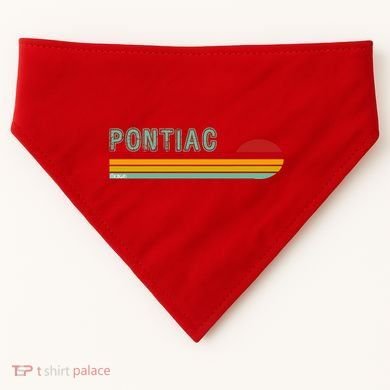 Pontiac Michigan USA-Made Doggie Bandana