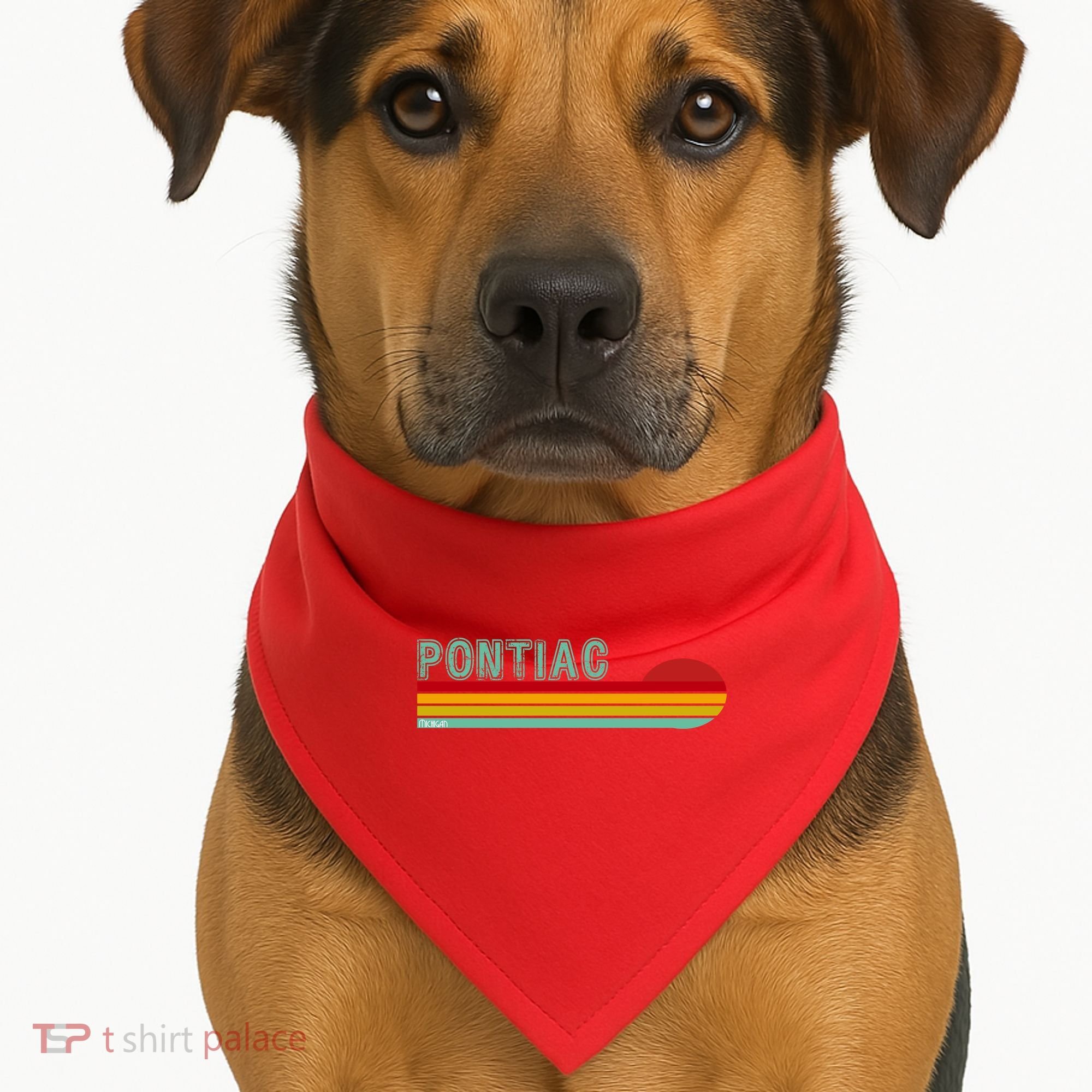 Pontiac Michigan USA-Made Doggie Bandana