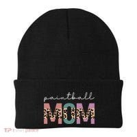 Paintball Mom Paintball Lovers Gift Funny Mom Leopard Cute Gift Beanie thumb 0