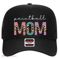Paintball Mom Paintball Lovers Gift Funny Mom Leopard Cute Gift Hat thumb 0