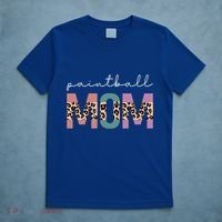 Paintball Mom Paintball Lovers Gift Funny Mom Leopard Cute Gift T-Shirt thumb 5