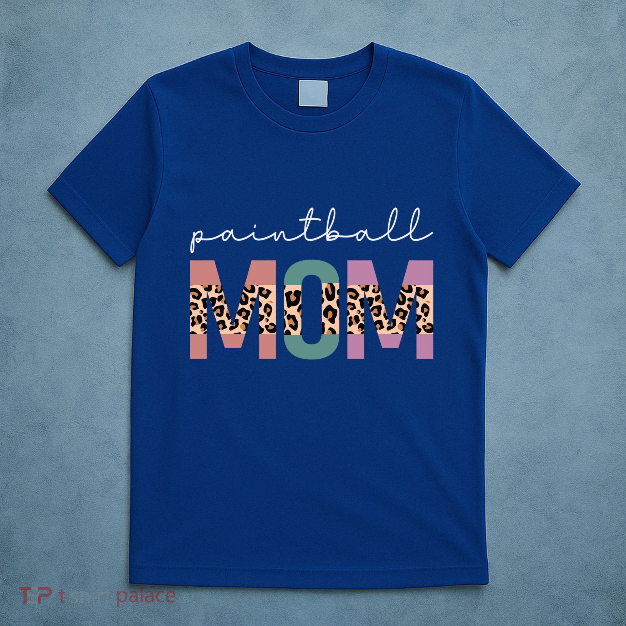 Paintball Mom Paintball Lovers Gift Funny Mom Leopard Cute Gift T-Shirt