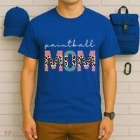 Paintball Mom Paintball Lovers Gift Funny Mom Leopard Cute Gift T-Shirt thumb 6